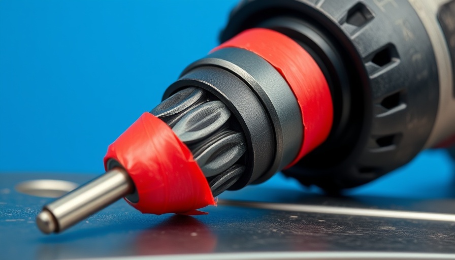 Metal Drilling Tips for DIY Projects with drill bit wrapped in red tape.