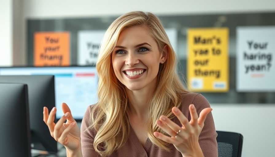 Blonde woman discussing how to buy a $800,000 house with 3% down.