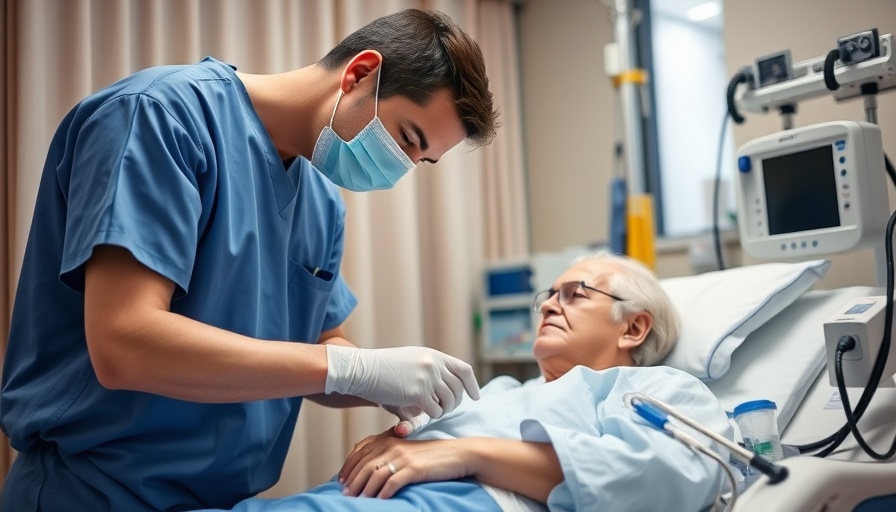 Healthcare worker assisting patient during dialysis, Abnormal LVEF in ESRD Patients
