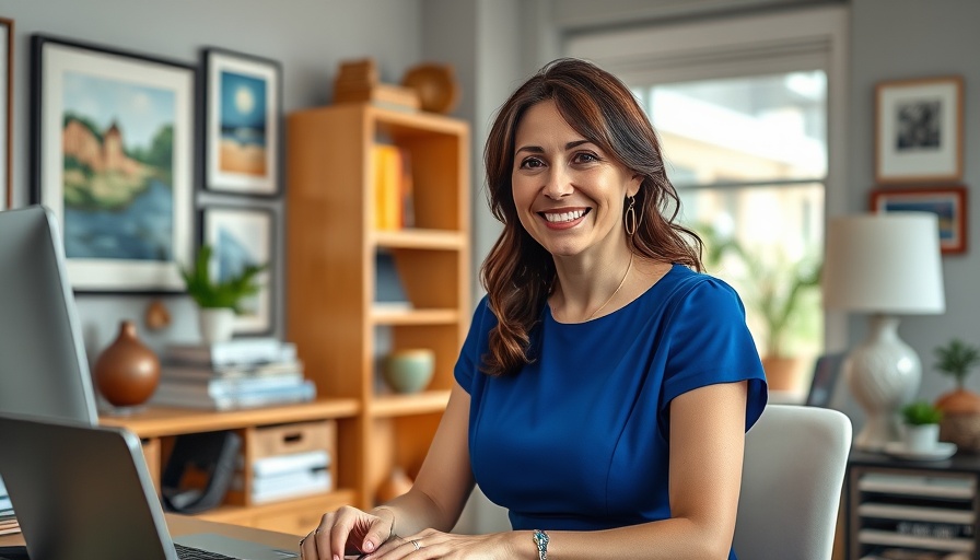 Smiling woman at desk with art; Builders Don't Tell Homebuyers About New Build Homes.