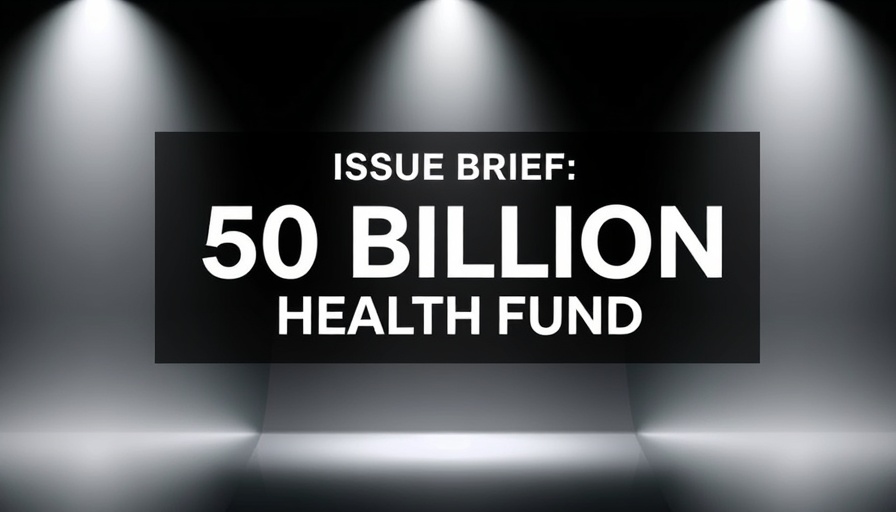 Rural Health Fund issue brief with geometric background