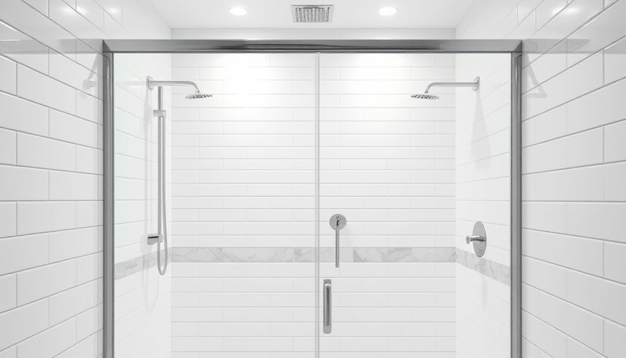 Modern bathroom renovation with sleek frameless shower.