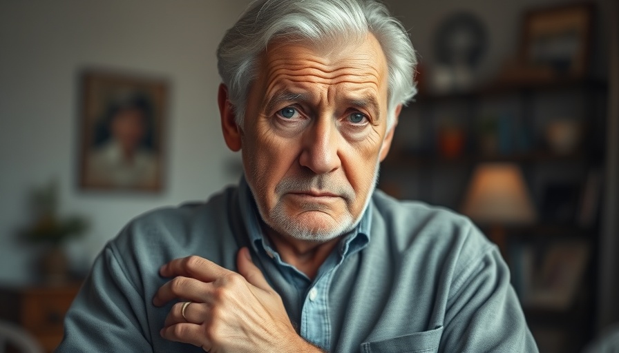 Concerned elderly man addressing financial elder abuse prevention