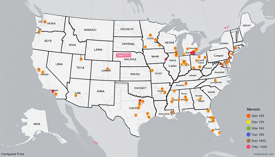 Map highlighting affordable mansions under $1 million in US metros.