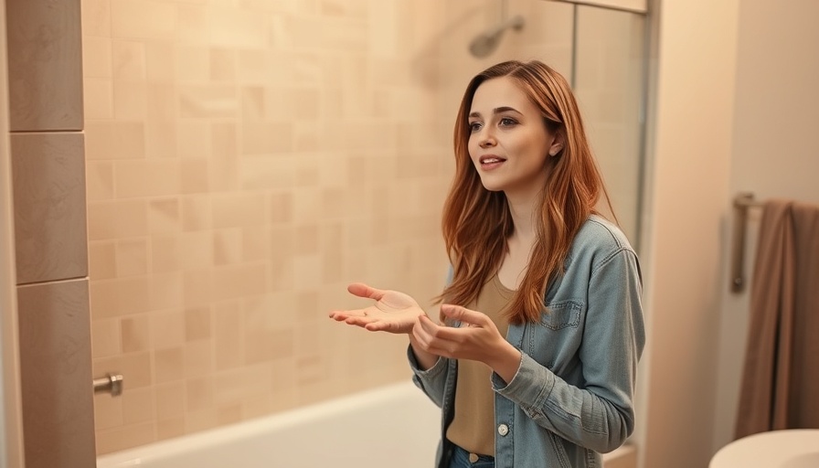 Bathroom remodeling insights with woman explaining shower wall.
