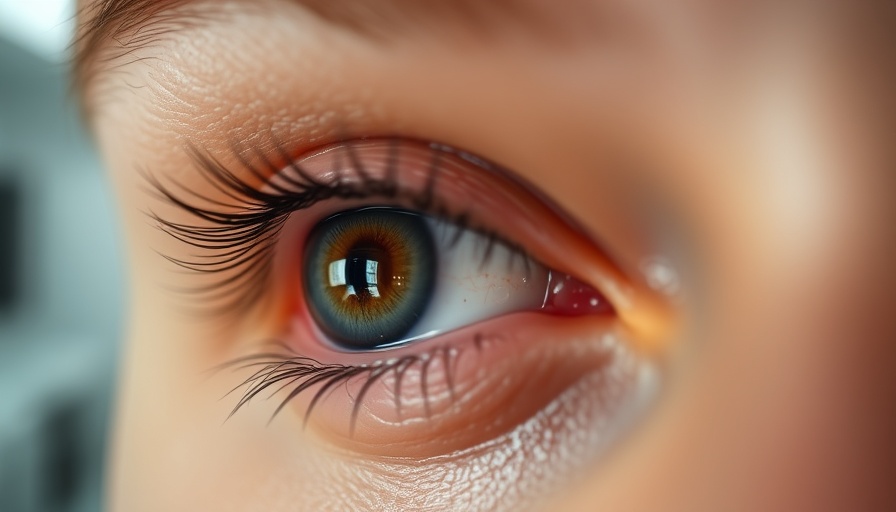 Close-up of an eye indicating dry eyes, relevant for vision surgery context.
