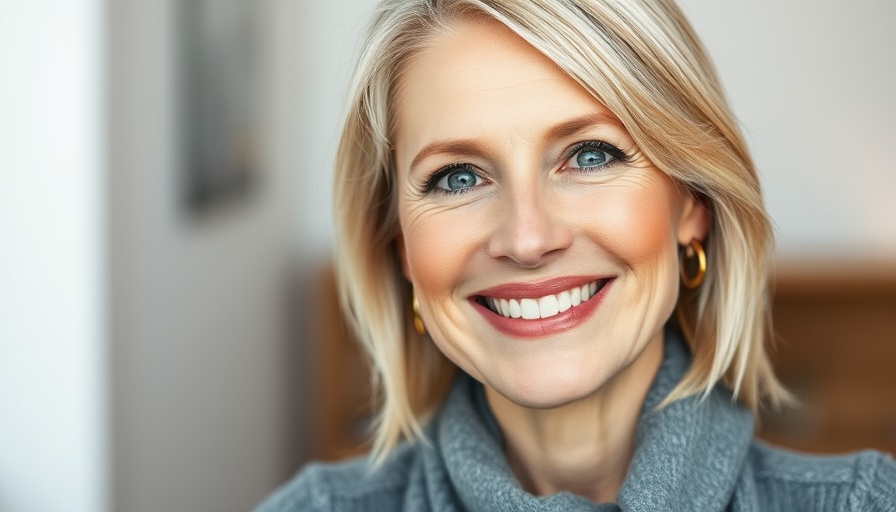 Middle-aged woman smiling confidently, elder financial fraud expert.