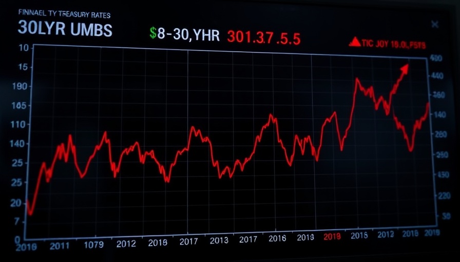 Bond market movements chart with treasury rates.