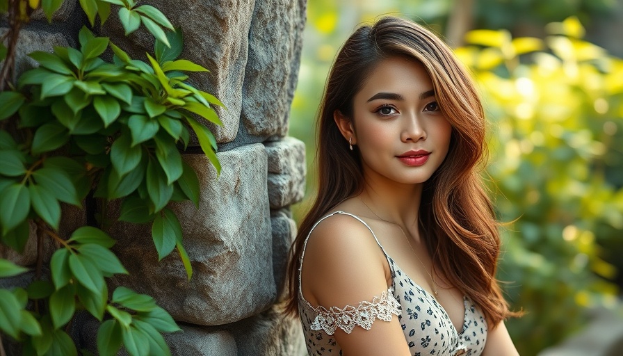 Confident young woman in garden, how to build confidence.