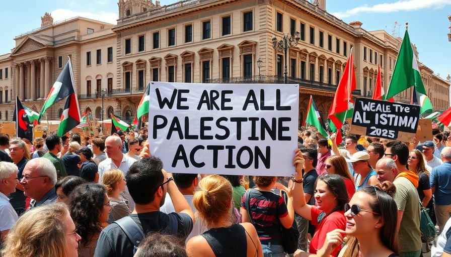 Protest scene with Palestine Action sign, UK ban context.