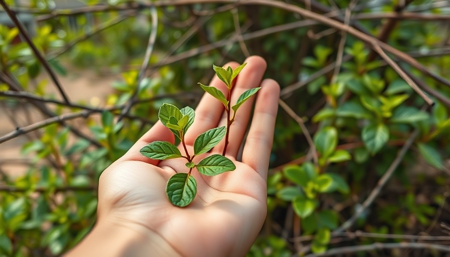 Discovering a baby cascara tree in your yard, lush green leaves.