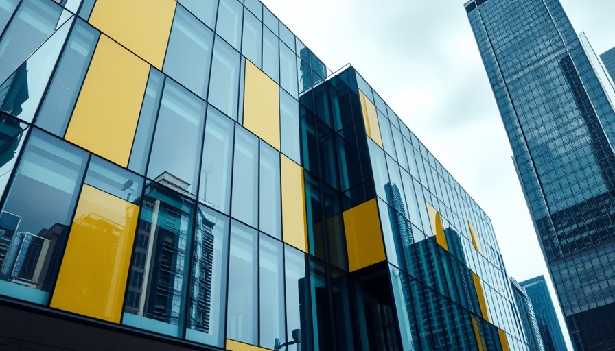 Modern building with yellow accents represents Man Group non-compete agreements.