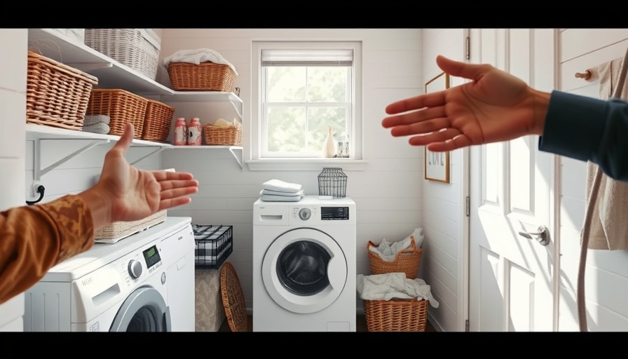 Cozy laundry room with renovation plans and natural light.