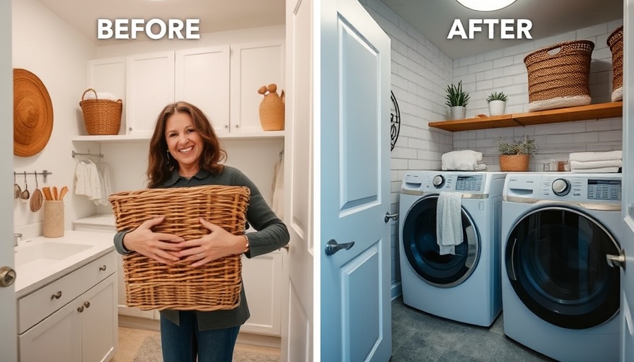 Transform Your Laundry Room: Before and after makeover comparison.