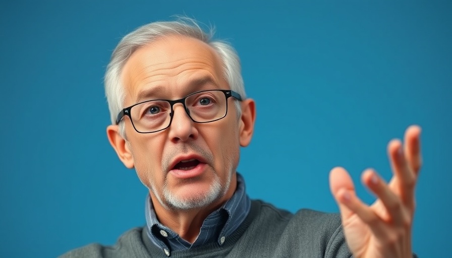 Older man discussing biohacking longevity science.