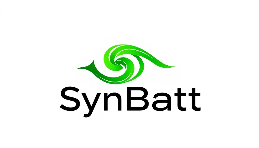 SynBatt logo design representing Quantum Technology in green.