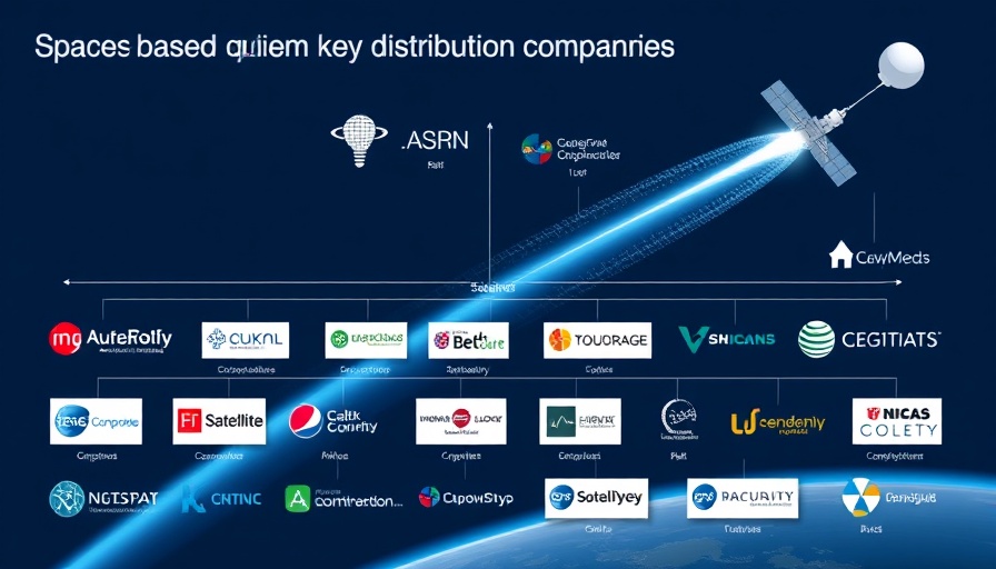 Market map of space-based quantum key distribution companies.