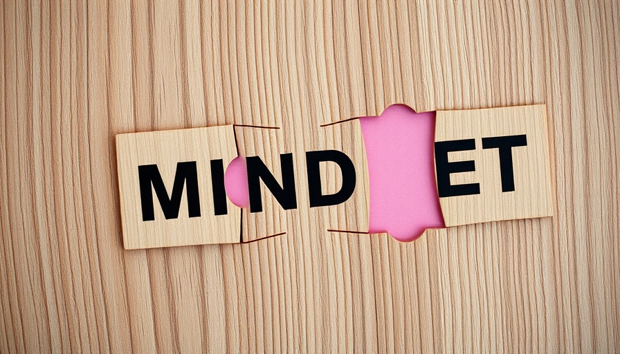 Prosperity mindset concept with puzzle revealing the word 'mindset'.