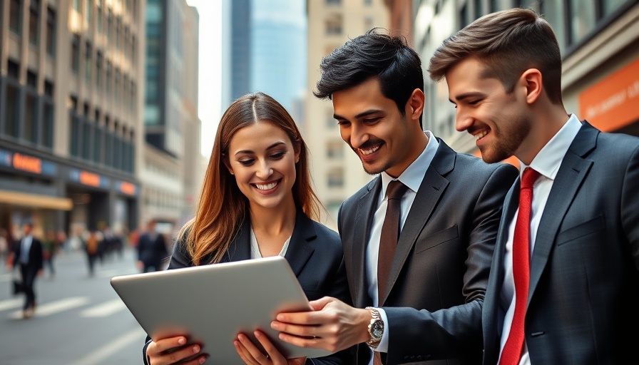 Young professionals collaborate on a laptop, showcasing AI in Digital Assessments.