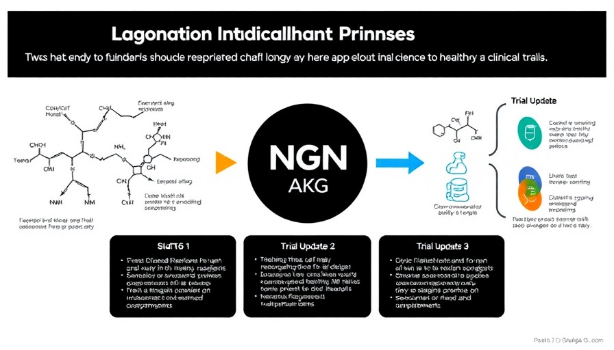 Diagram on clinical trials about longevity supplements.