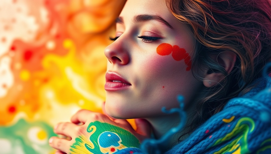 Not forgiving as a powerful step toward healing, serene woman embracing self in vibrant colors.