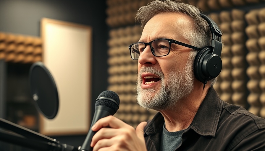 Middle-aged man discussing health optimization on a podcast.