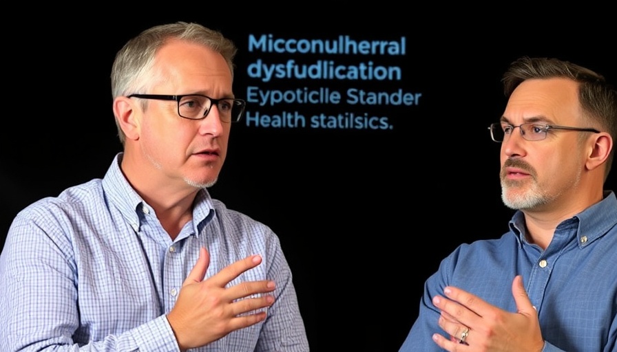 Energy Enhancement Strategies discussion with two presenters explaining mitochondrial dysfunction.