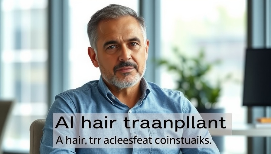 Discussing AI technology in hair loss treatment.