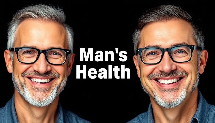Men need estrogen poster with two smiling men promoting health.