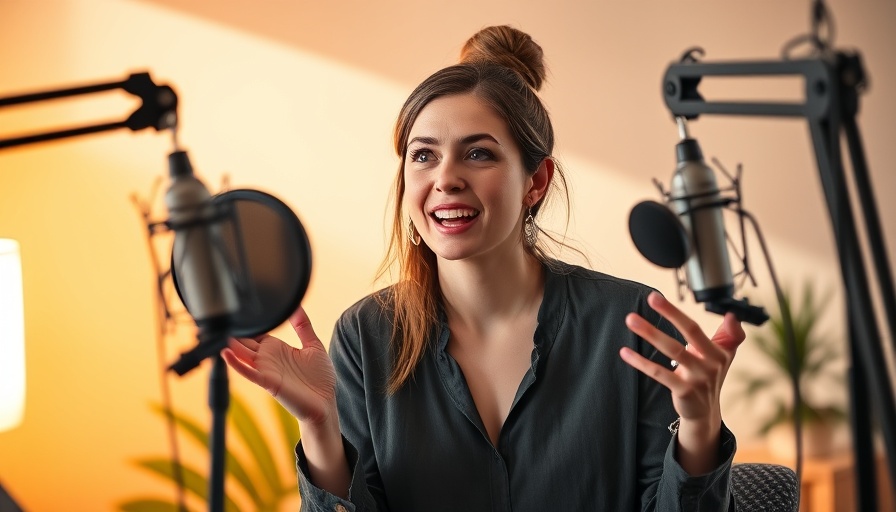 Podcast discussion on managing anxiety strategies, engaged speaker.