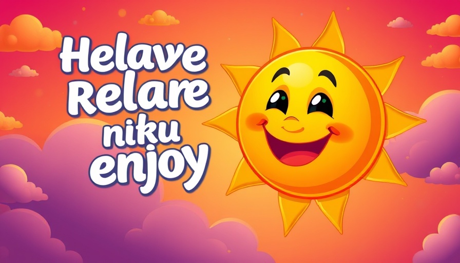 21 Days of Laughs and Light promotional graphic with cheerful sun and vibrant colors.