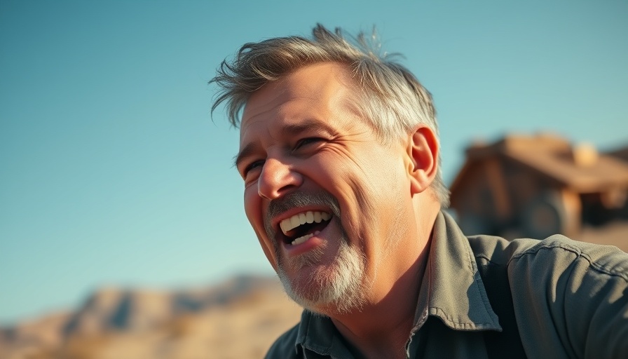 Biohacking for Longevity enthusiast speaking outdoors with a joyful expression.
