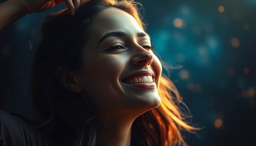 Healing from Grief: Radiant woman in cosmic light.
