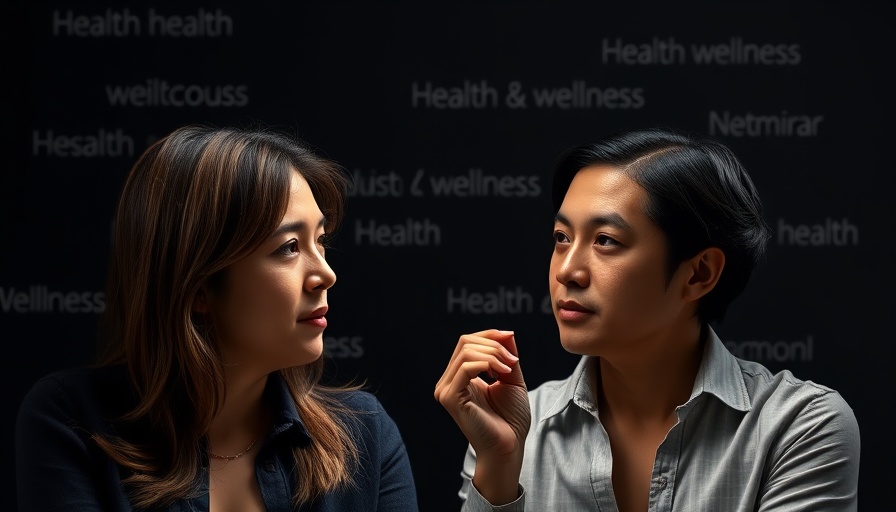 Two individuals discuss overcoming fatigue with health focus.