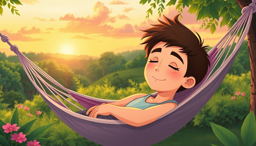 Peaceful outdoor relaxation at sunset, why you can't relax scene.