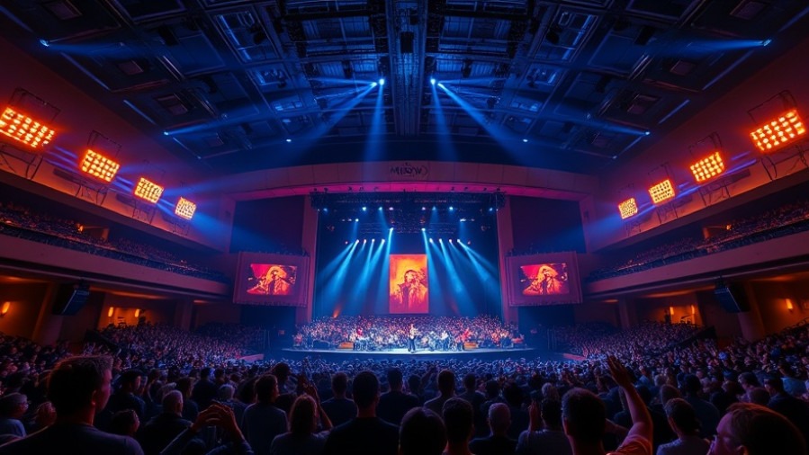 Concert audience at Moody Center, showcasing the vibrant Austin music scene.
