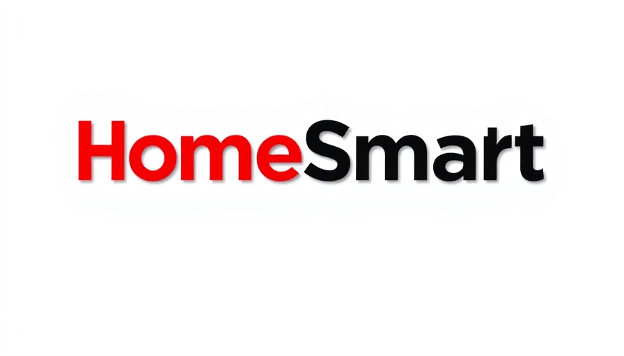 HomeSmart rebrand new logo with red and black text.