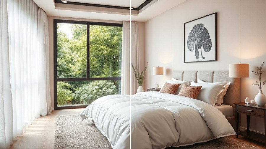 AI virtual staging Houston enhances bedroom with modern decor.