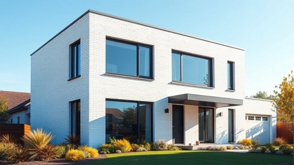 Modern two-story house in new home community northwest Houston.