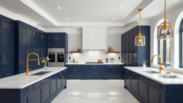 Art Deco revival in home design showcased in elegant kitchen