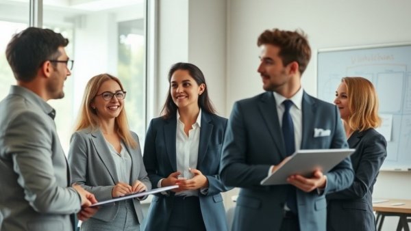 Business team discussing effective sales strategies for small business success.