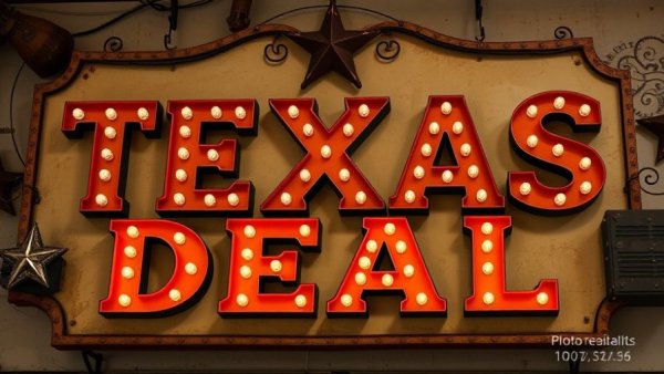 Texas Deal Highlights typography poster