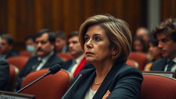 Texas health commissioner appointment: Woman in conference room listening intently.