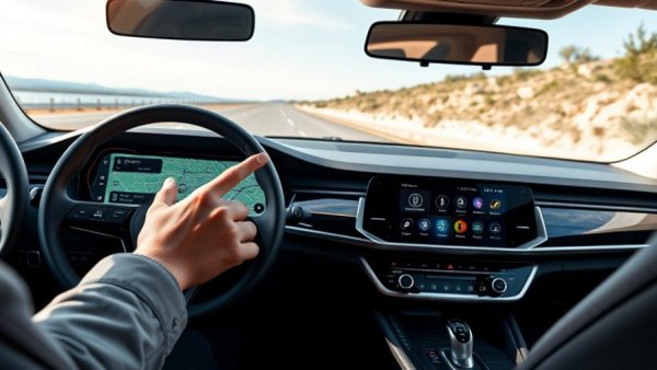 Rivian AI Assistant in action on SUV touchscreen display.
