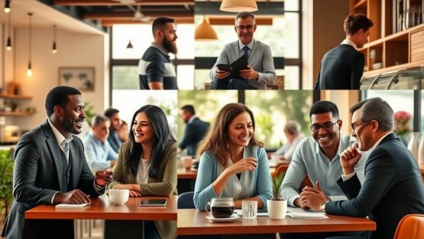 Collage of personalized service in Texas small businesses.