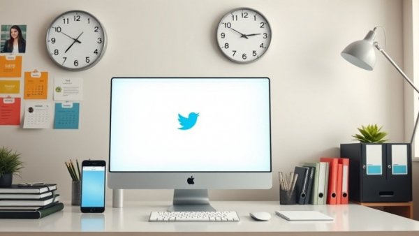 Digital workspace with Twitter scheduling tools for Texas small business