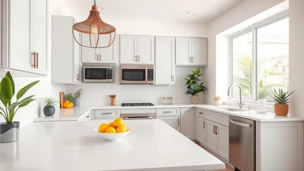 Modern mobile home kitchen showcasing affordability and style