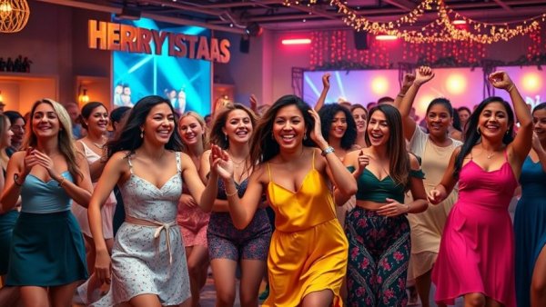 Austin Hip-Hop Icon Qi Dada dancing joyfully at a vibrant party.