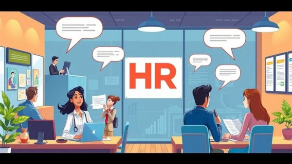 Illustration of HR recruitment process for small businesses.