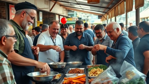Vibrant community cooking event in Austin for small business owners.
